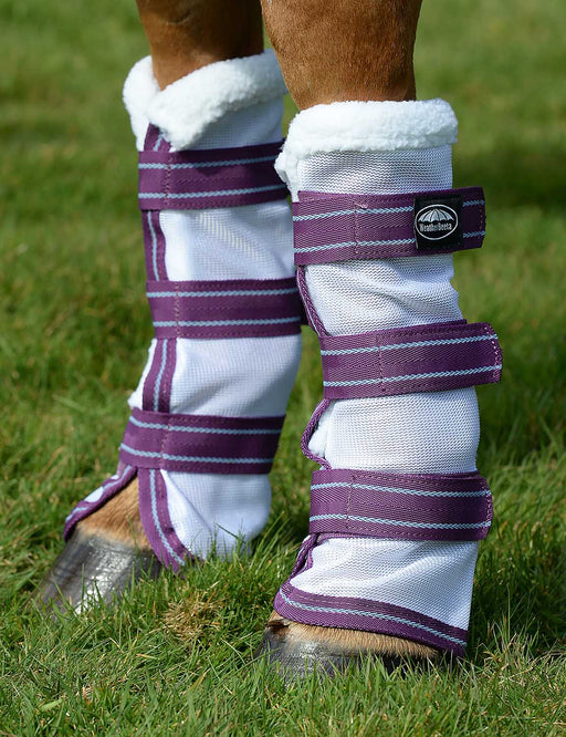 WeatherBeeta ComFITec Airflow Mesh Leg Wraps, White/ Violet/ Blue - Jeffers - Animal Health & Wellness > Fly & Insect Control