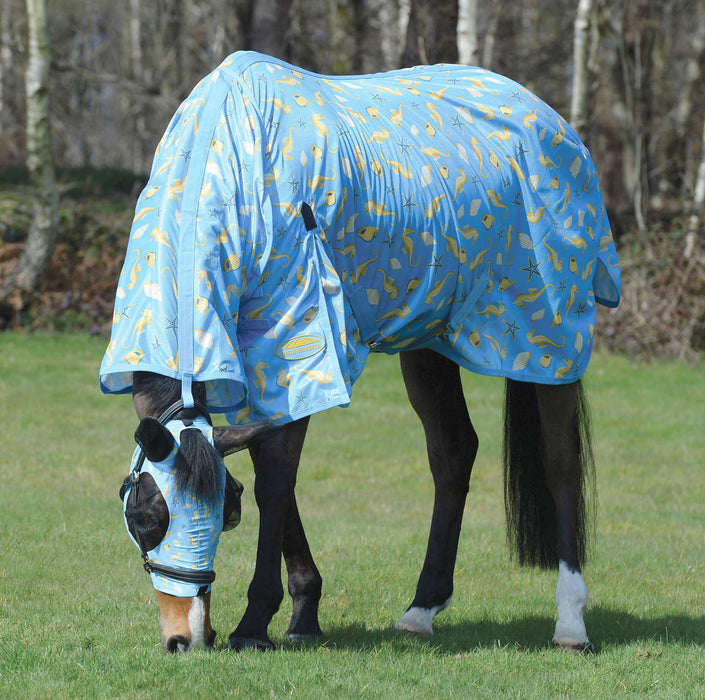 WeatherBeeta ComFITec Essential Mesh II Combo Neck Horse Fly Sheet - Jeffers - Animal Health & Wellness > Fly & Insect Control