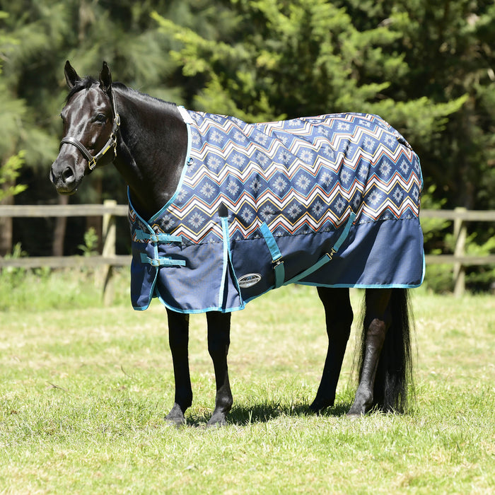 WeatherBeeta ComFITec Essential Standard Neck Turnout Blanket, Medium, Sedona Star Print - Jeffers - Horse Supplies > Horse Blankets & Sheets