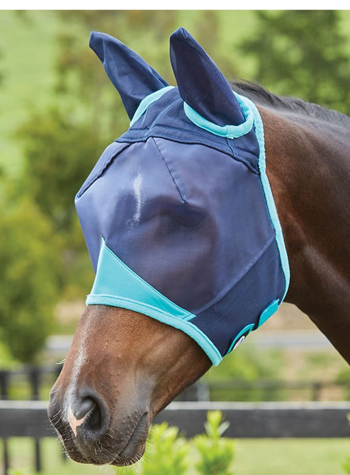 WeatherBeeta ComFITec Fine Mesh Fly Mask with Ears - Jeffers - Horse Supplies > Horse Fly Masks