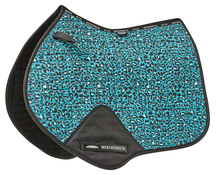 WeatherBeeta Prime Leopard Jump Shaped Saddle Pad - Jeffers - Horse Supplies > Horse Tack > Saddle Pads & Blankets