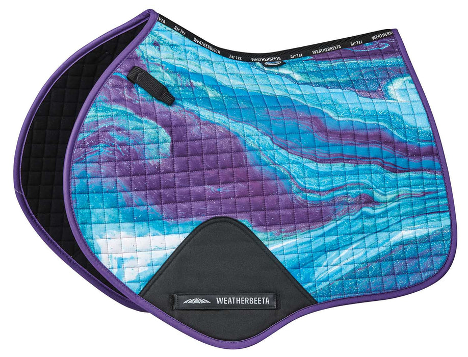 WeatherBeeta Prime Marble Jump Shaped Saddle Pad - Jeffers - Horse Supplies > Horse Tack > Saddle Pads & Blankets