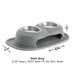 WeatherTech Double High Pet Feeding System, Stainless Steel - Jeffers - Animal & Pet Supplies > Pet Bowls, Feeders & Waterers