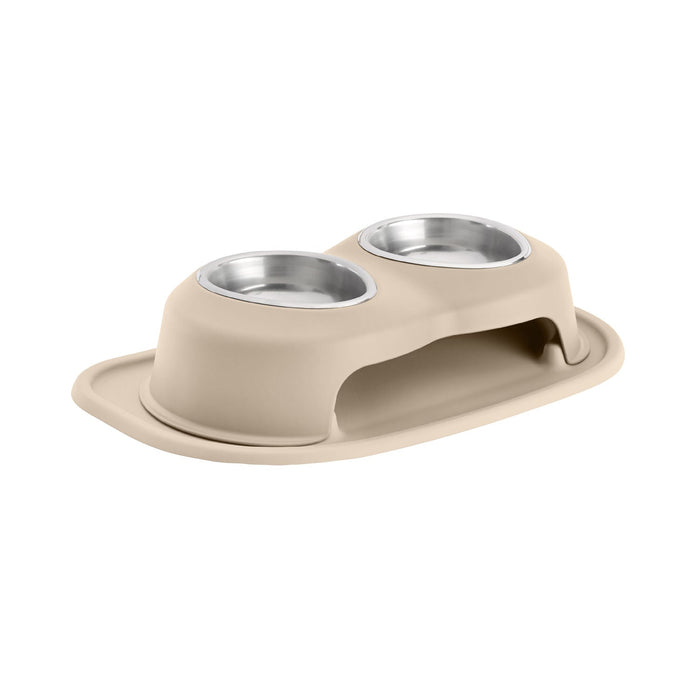 WeatherTech Double High Pet Feeding System, Stainless Steel - Jeffers - Animal & Pet Supplies > Pet Bowls, Feeders & Waterers