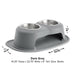 WeatherTech Double High Pet Feeding System, Stainless Steel - Jeffers - Animal & Pet Supplies > Pet Bowls, Feeders & Waterers