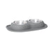 WeatherTech Double Low Pet Feeding System, Stainless Steel - Jeffers - Animal & Pet Supplies > Pet Bowls, Feeders & Waterers