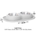 WeatherTech Double Low Pet Feeding System, Stainless Steel - Jeffers - Animal & Pet Supplies > Pet Bowls, Feeders & Waterers