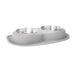 WeatherTech Double Low Pet Feeding System, Stainless Steel - Jeffers - Animal & Pet Supplies > Pet Bowls, Feeders & Waterers