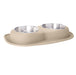 WeatherTech Double Low Pet Feeding System, Stainless Steel - Jeffers - Animal & Pet Supplies > Pet Bowls, Feeders & Waterers