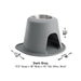 WeatherTech Single High Pet Feeding System, Stainless Steel - Jeffers - Animal & Pet Supplies > Pet Bowls, Feeders & Waterers