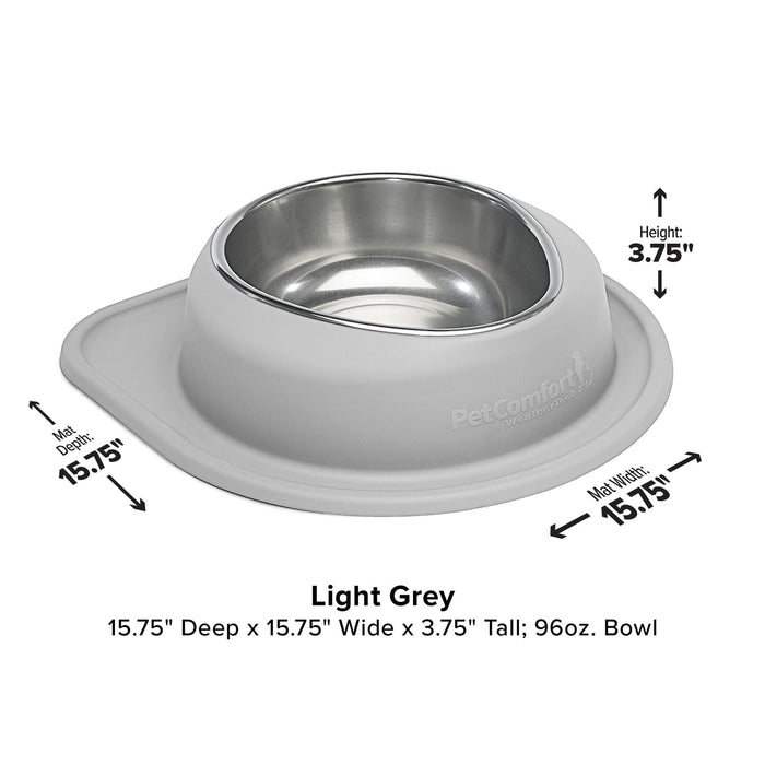 WeatherTech Single Low Pet Feeding System, Stainless Steel - Jeffers - Animal & Pet Supplies > Pet Bowls, Feeders & Waterers