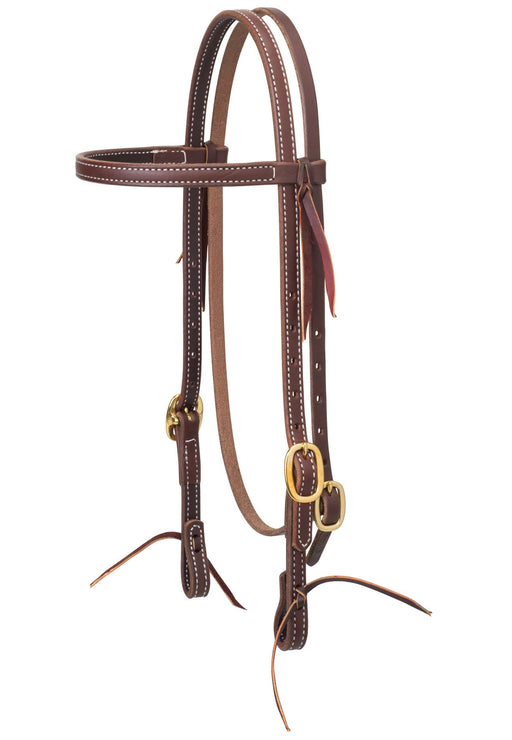 Weaver Leather Working Cowboy Browband Headstall - Jeffers - Horse Supplies > Horse Tack > Bridles & Headstalls