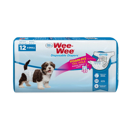 Wee - Wee Disposable Dog Diapers - Jeffers - Animal & Pet Supplies > Pet Training Aids