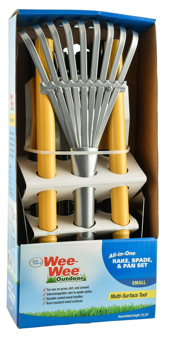 Wee - Wee Outdoor All - in - One Rake, Spade, & Pan Set - Jeffers - Animal & Pet Supplies > Pet Waste Disposal Systems & Tools