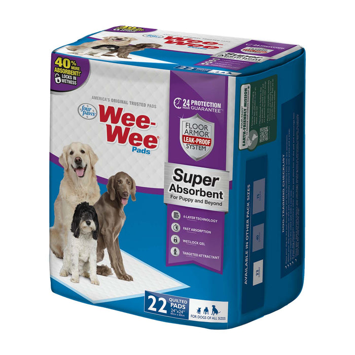 Wee - Wee Super Absorbent Pads for Dogs - Jeffers - Animal & Pet Supplies > Pet Training Aids