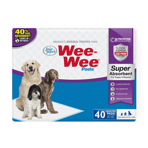 Wee - Wee Super Absorbent Pads for Dogs - Jeffers - Animal & Pet Supplies > Pet Training Aids