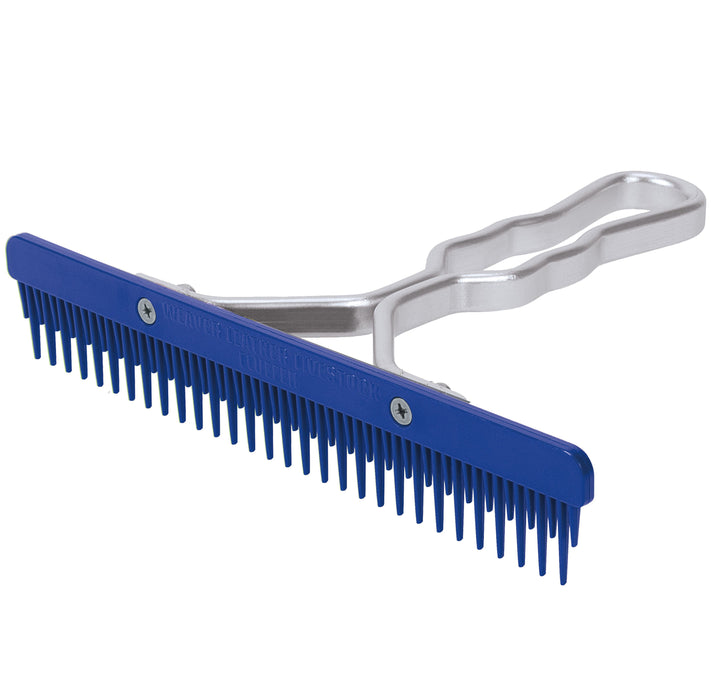 Plastic Fluffer Comb - Blue  