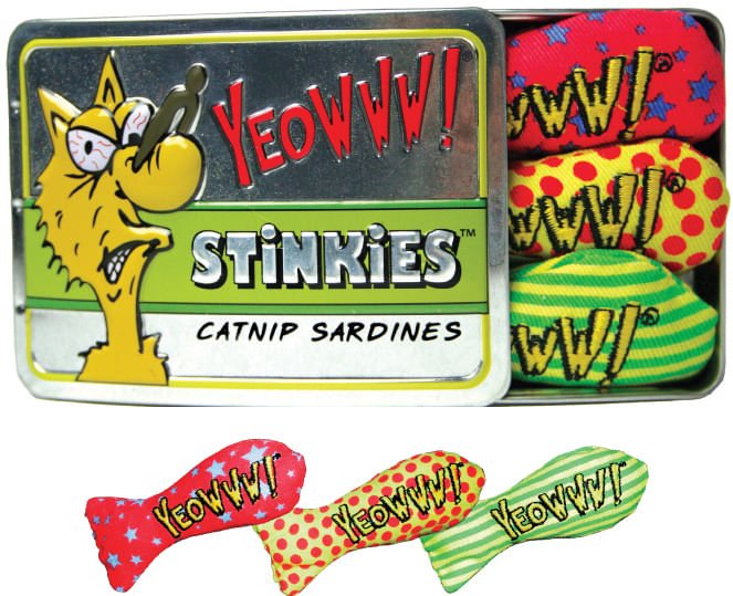 YEOWWW! Stinkies Catnip Sardines, 3 - pack - Jeffers - Cat Supplies > Cat Toys