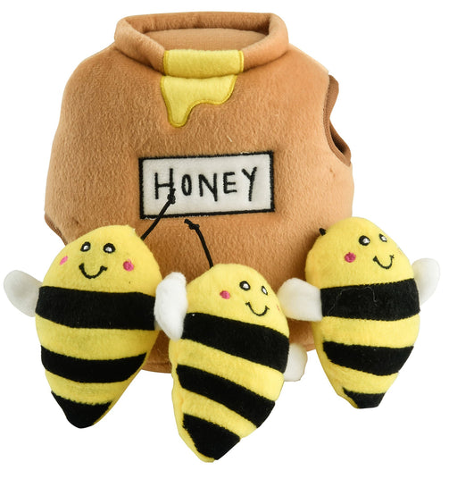 Zippy Paws Honey Pot Burrow with Bees - Jeffers - Dog Supplies > Dog Toys